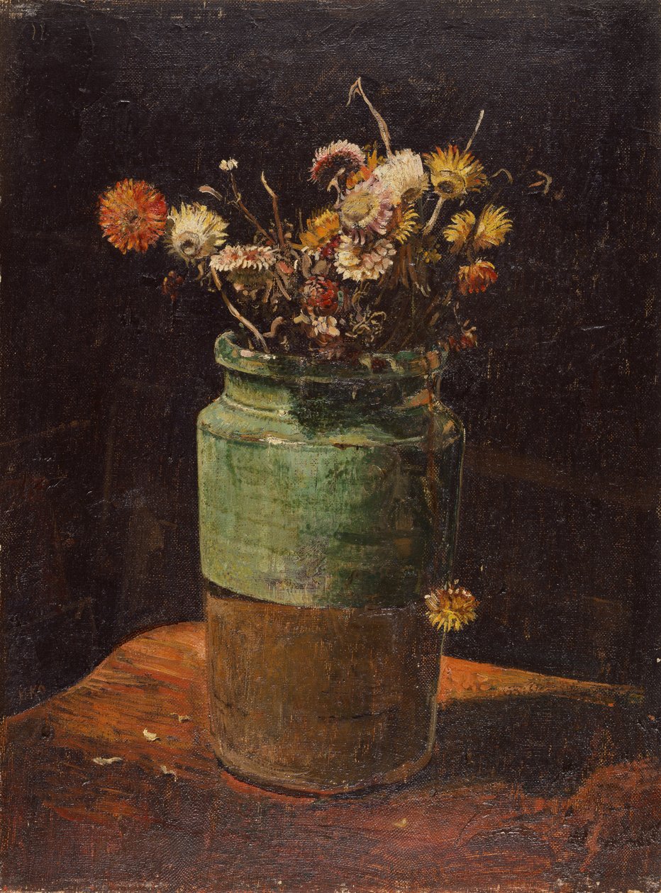 Flores en un jarrón de Odilon Redon