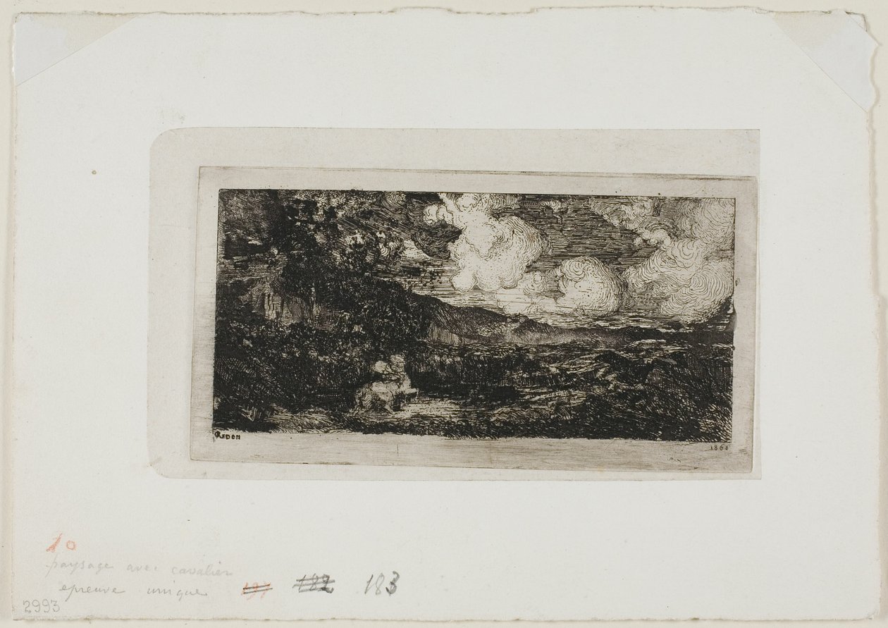 Jinete Galopante de Odilon Redon