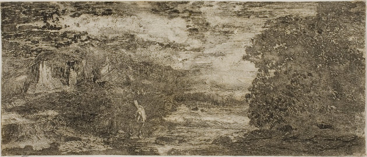 Jinete Bajo un Cielo Tormentoso de Odilon Redon