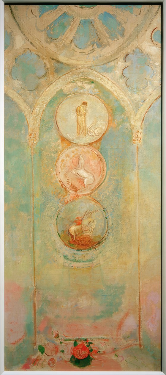 Cartón para una vidriera de iglesia de Odilon Redon