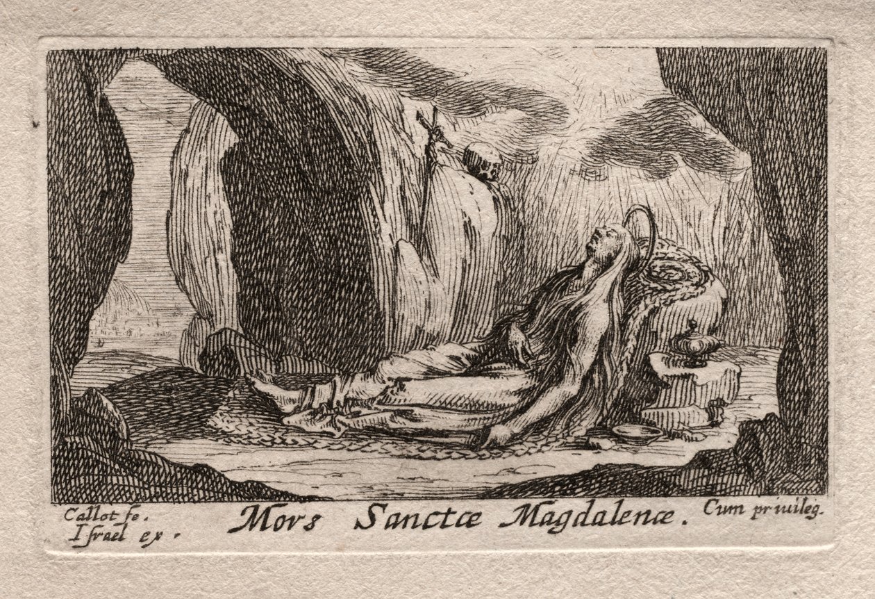 Los penitentes: Muerte de Santa Magdalena de Odilon Redon