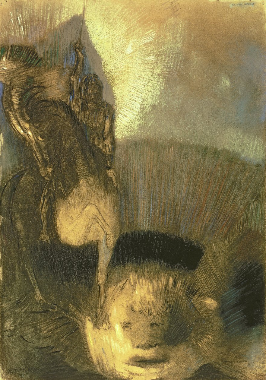 San Jorge, c.1905 de Odilon Redon