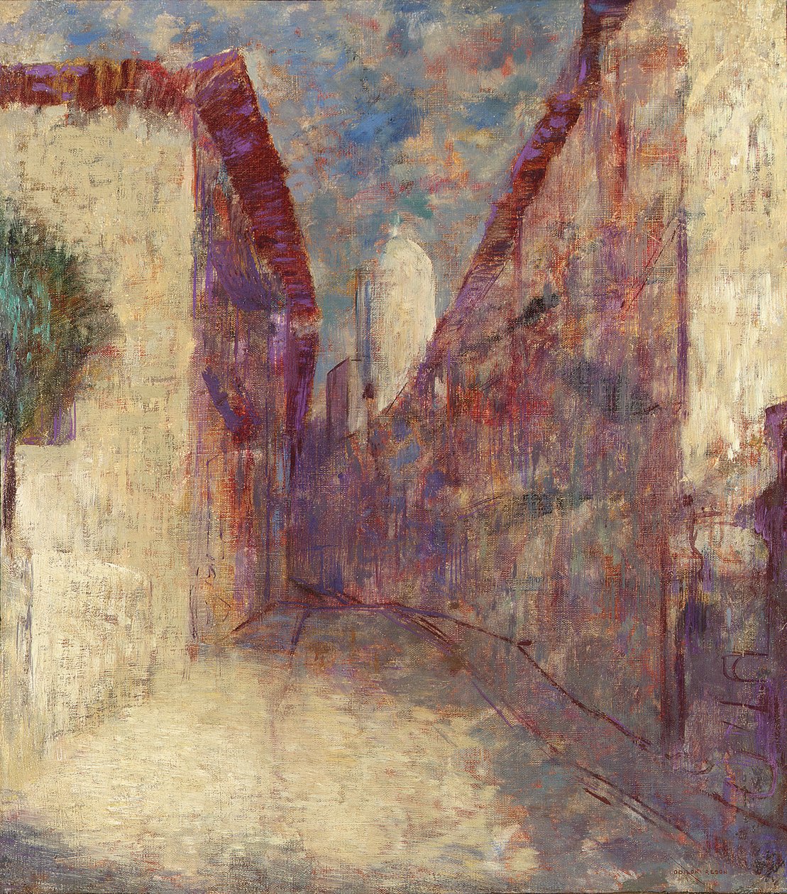 Calle en Fontarabie de Odilon Redon