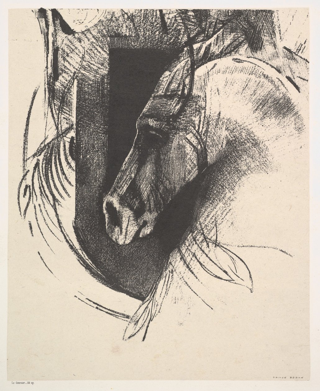 El Corcel, 1894 de Odilon Redon