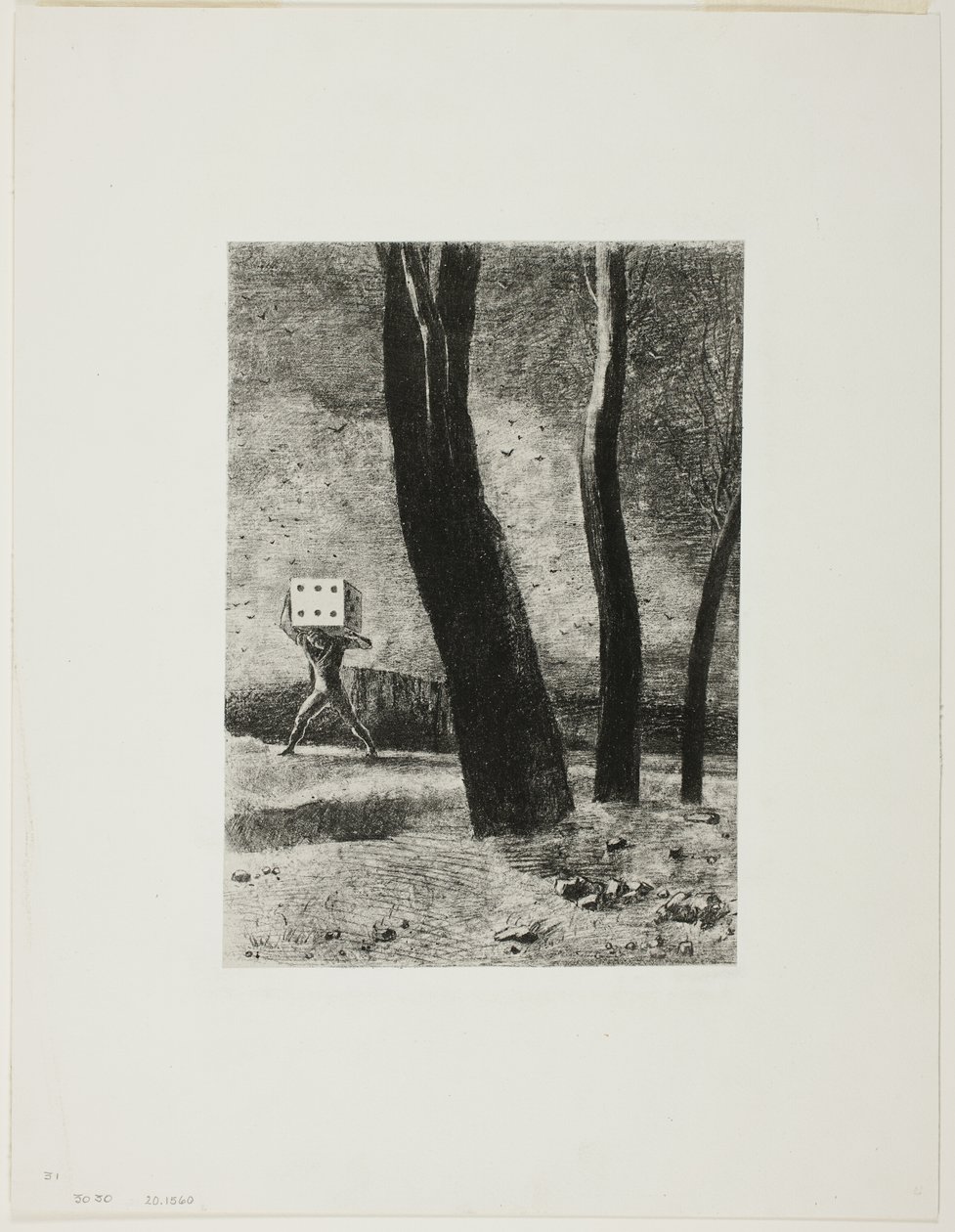El Jugador, placa cinco de En Sueños de Odilon Redon