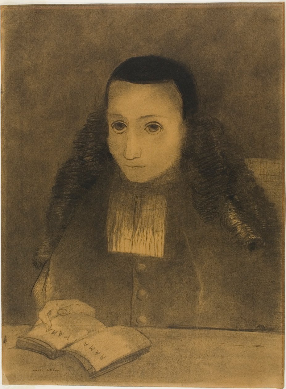El pequeño abad leyendo el Ramayana de Odilon Redon