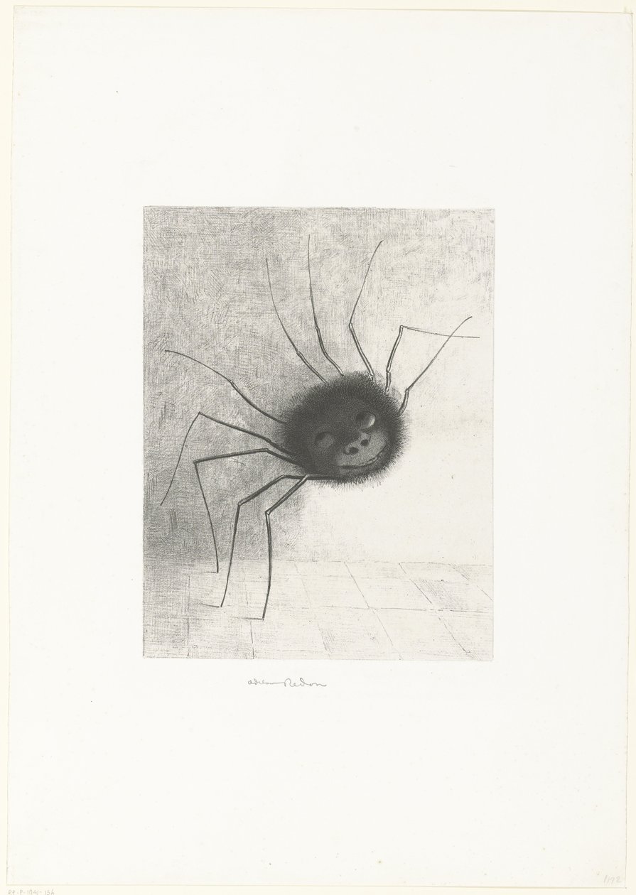 La araña, 1887 de Odilon Redon