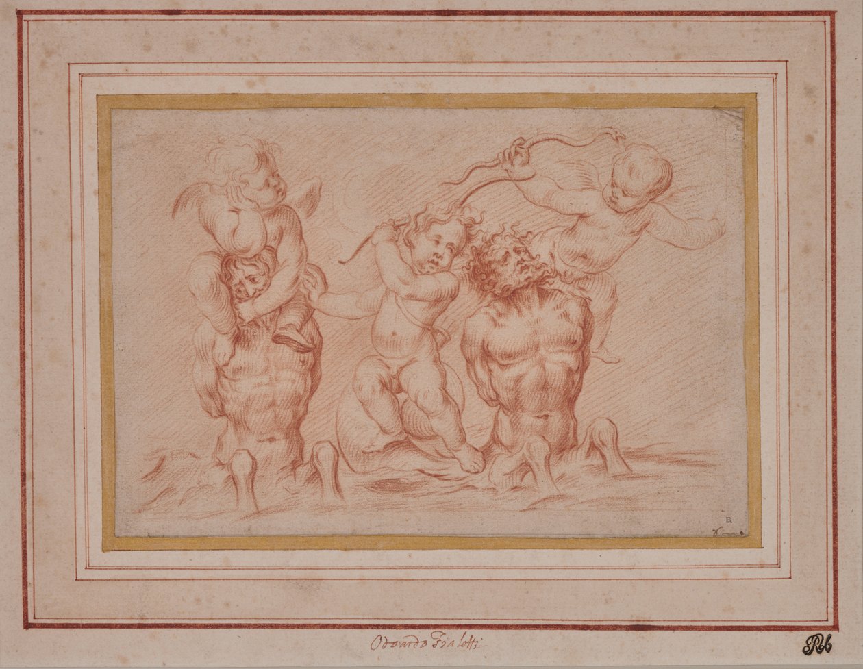 Tritones y Putti de Odoardo Fialetti
