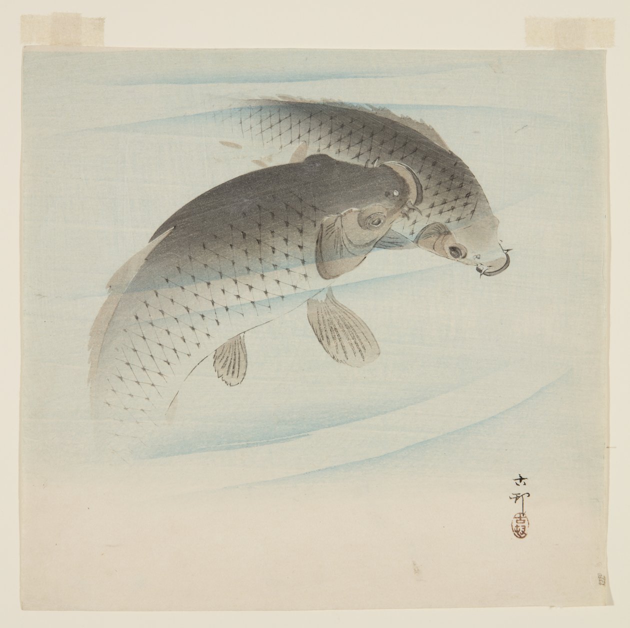 Carpa (Koi) de Ohara Koson