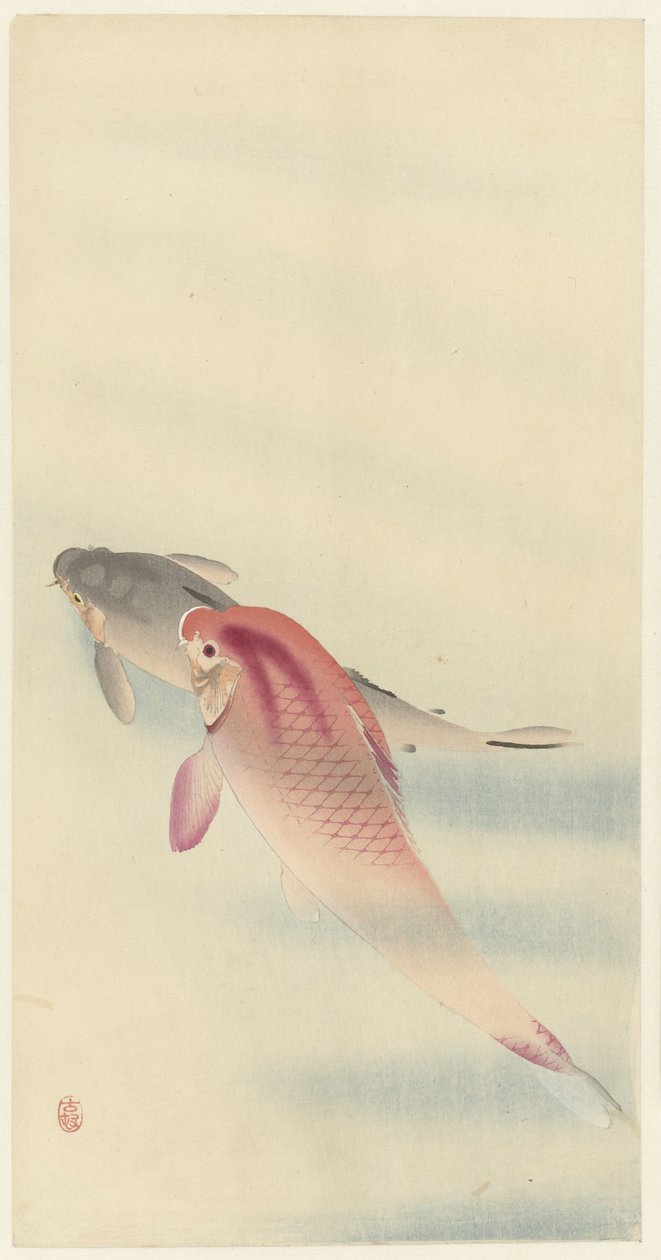 dos carpas de Ohara Koson
