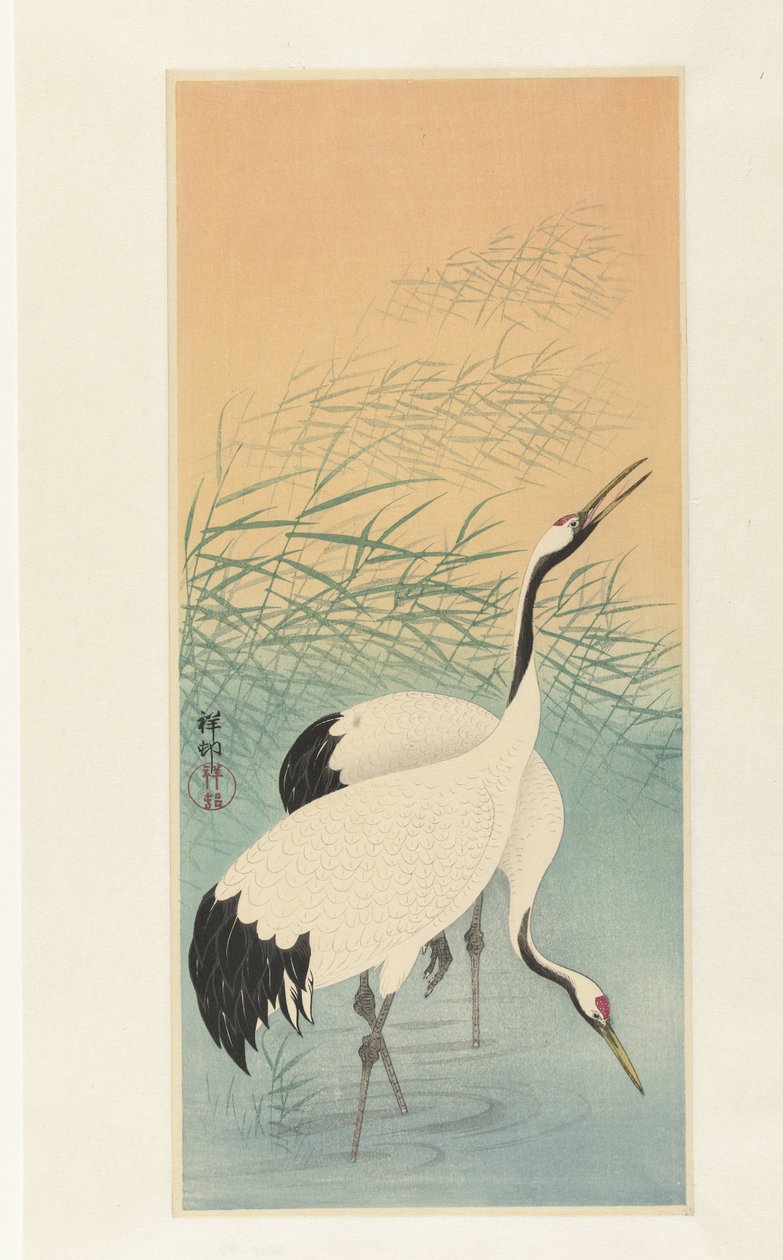 dos gruas de Ohara Koson