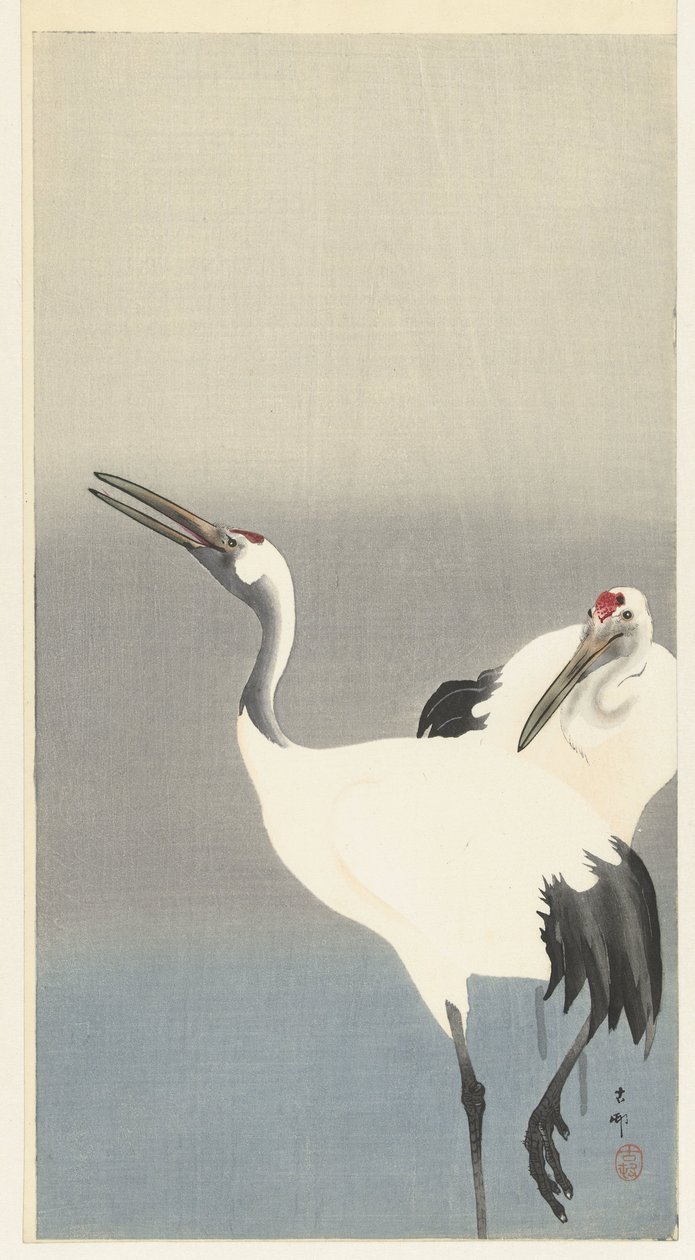 dos gruas de Ohara Koson