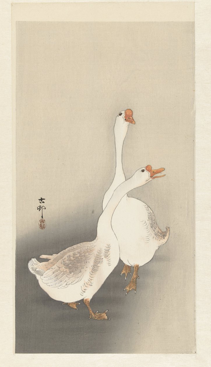 Dos gansos de Ohara Koson