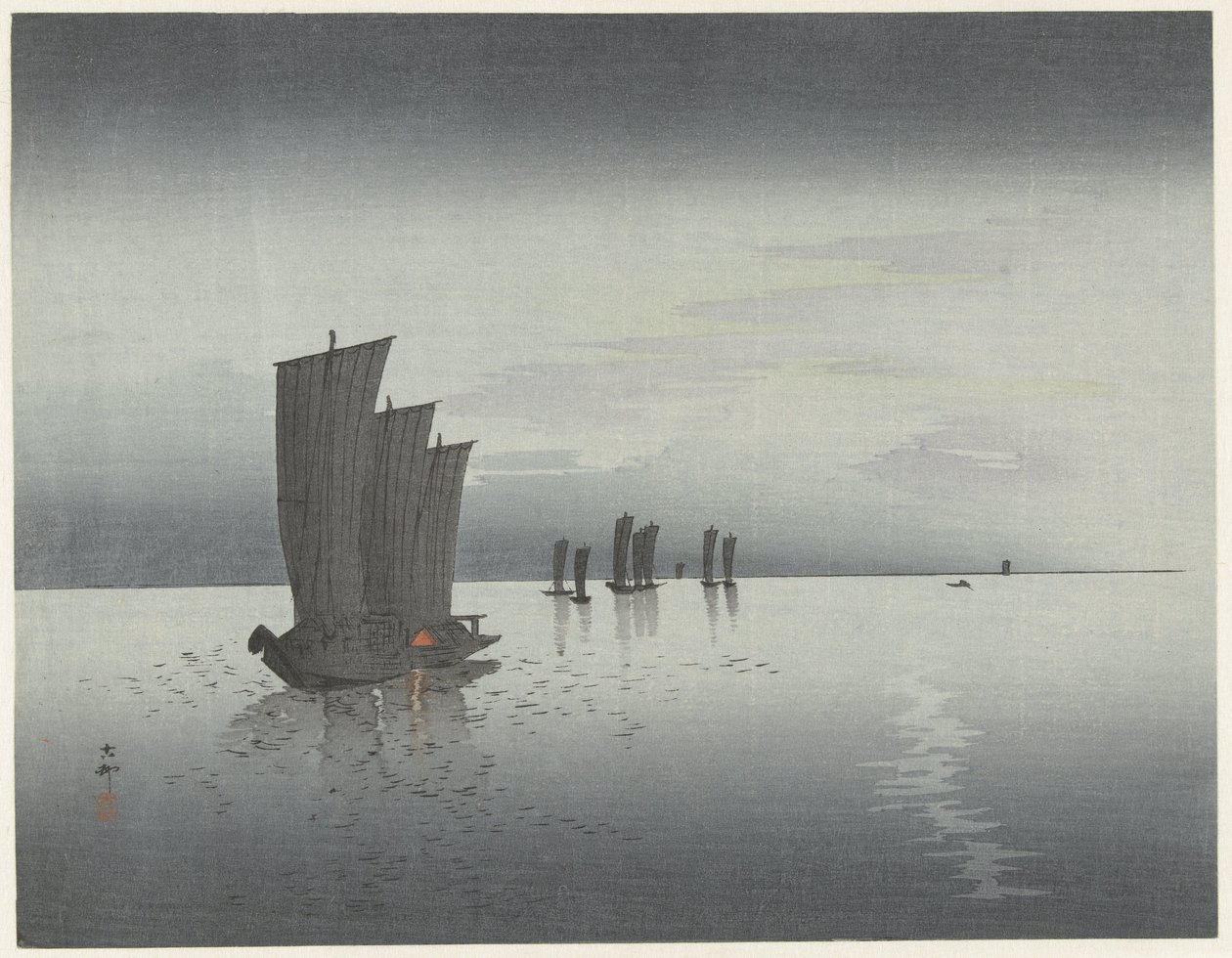 botes de pesca de Ohara Koson