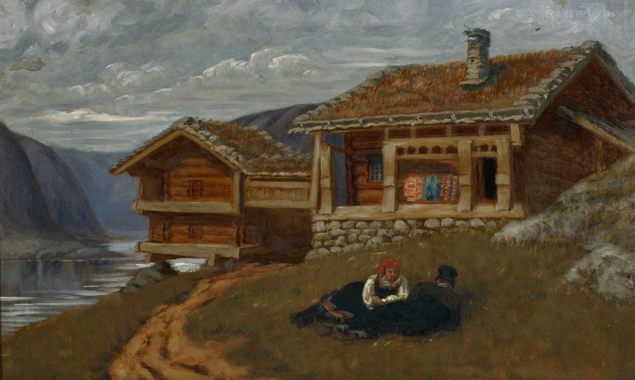 Setesdal (óleo sobre lienzo) de Olaf Isaachsen