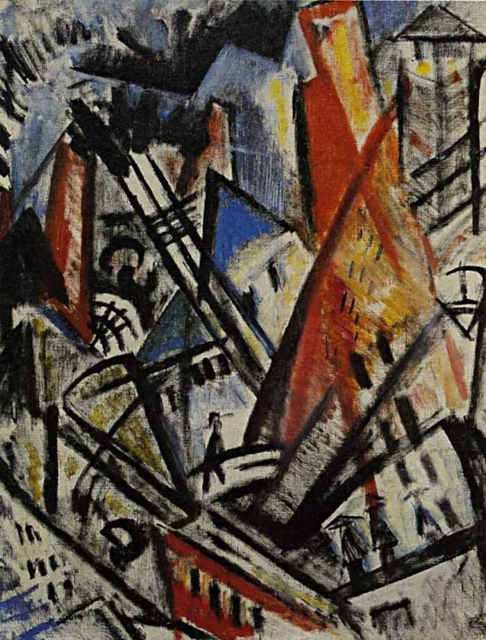 Paisaje urbano de Olga Rozanova