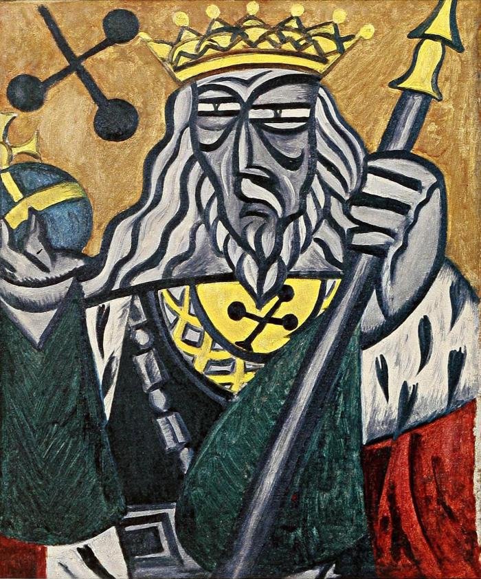 Rey de tréboles de Olga Rozanova