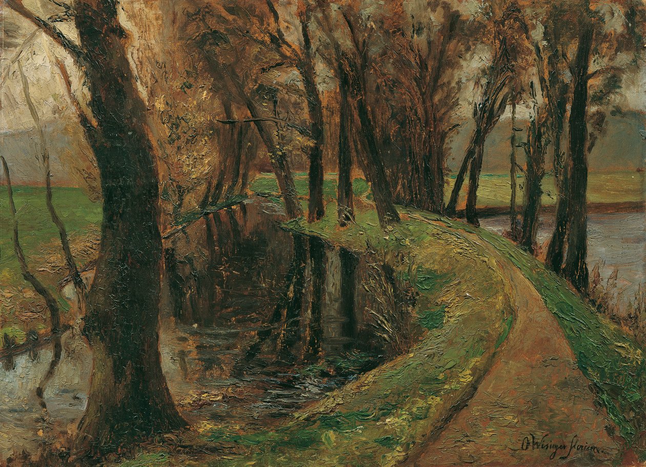 Avenida en el estanque de Olga Wisinger Florian