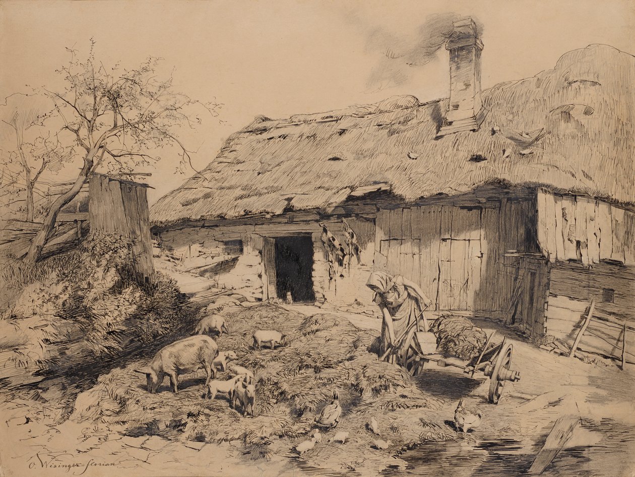 trabajar en la granja de Olga Wisinger Florian