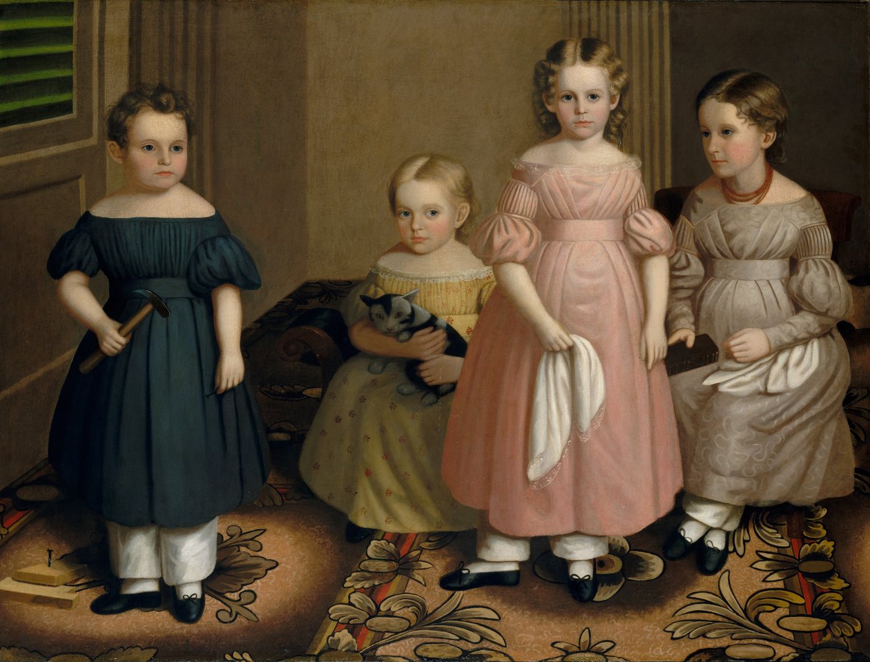 Los niños Alling, c.1839 de Oliver Tarbell Eddy
