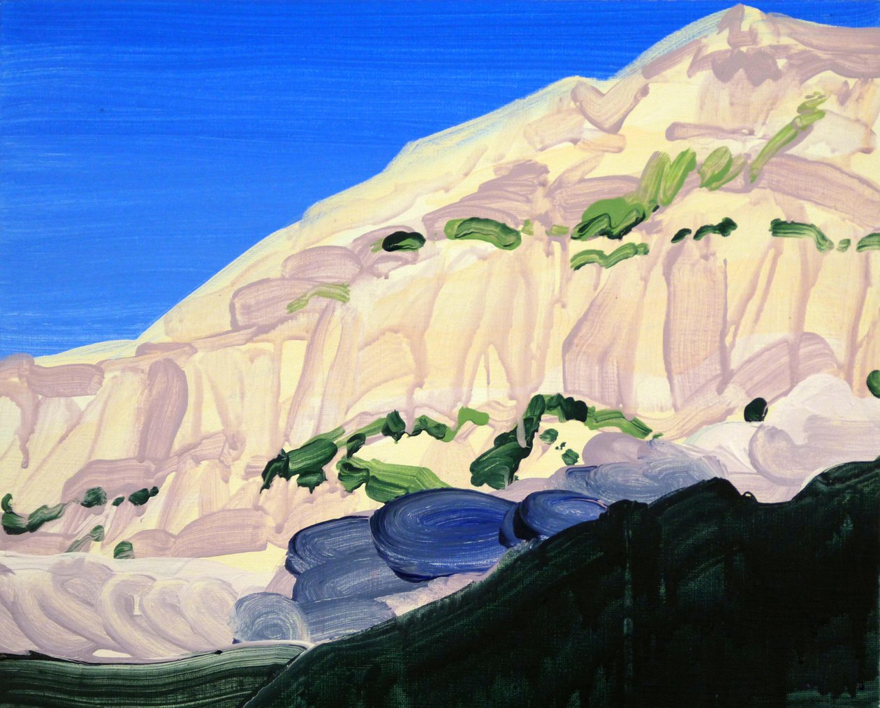 Leukerbad 13, 2012 (acrílico sobre lienzo) de Olivier Morel