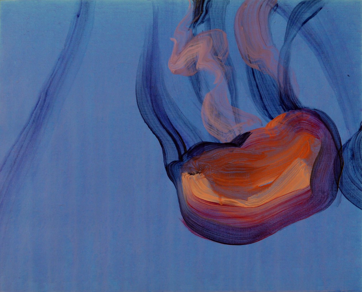 Méduses 5, 2013 (acrílico sobre lienzo) de Olivier Morel