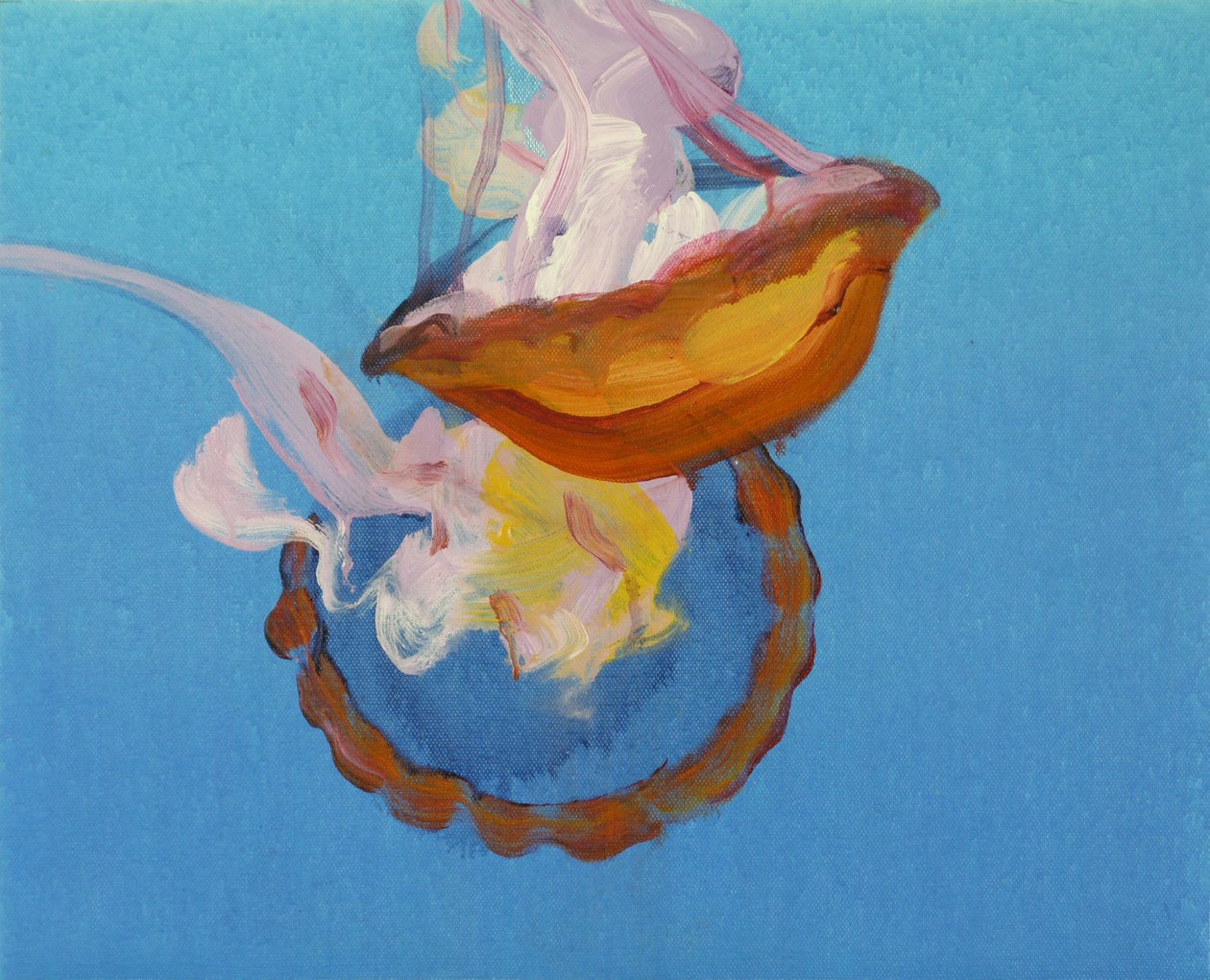 Méduses 9, 2013 (acrílico sobre lienzo) de Olivier Morel