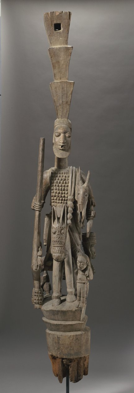 Poste de veranda Yoruba, Nigeria de Olowe of Ise