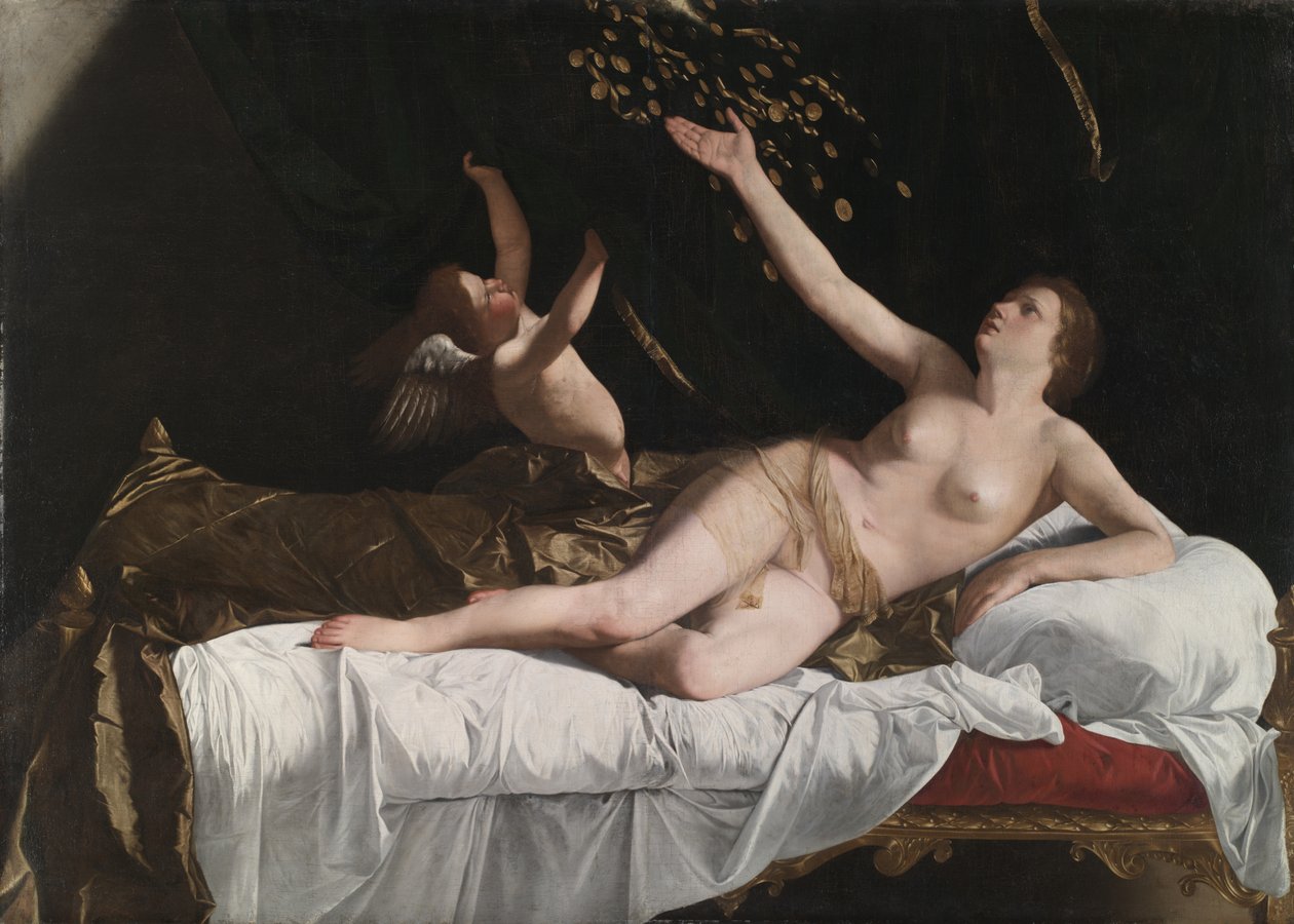 Danae, c.1623 de Orazio Gentileschi