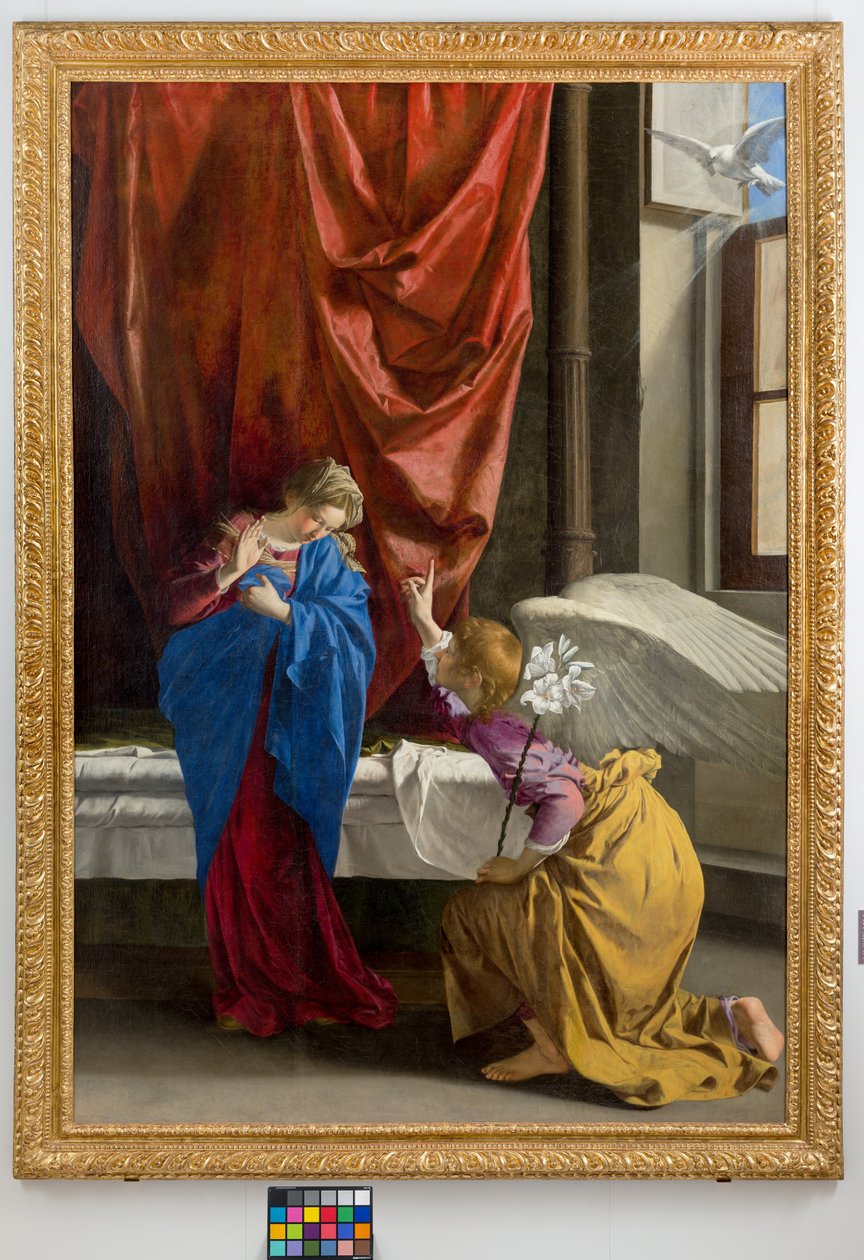 La Anunciación, 1623 de Orazio Gentileschi