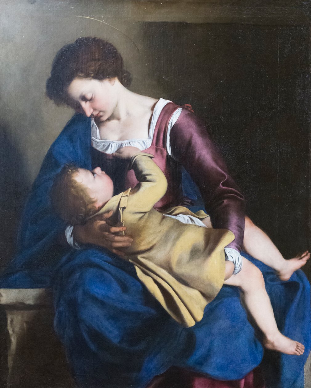 Virgen María y niño de Orazio Gentileschi