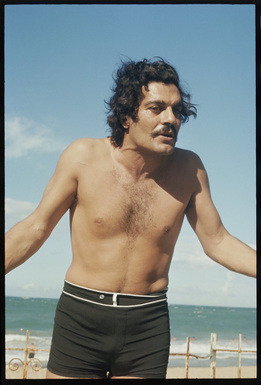 Omar Sharif en la playa de Orlando Suero