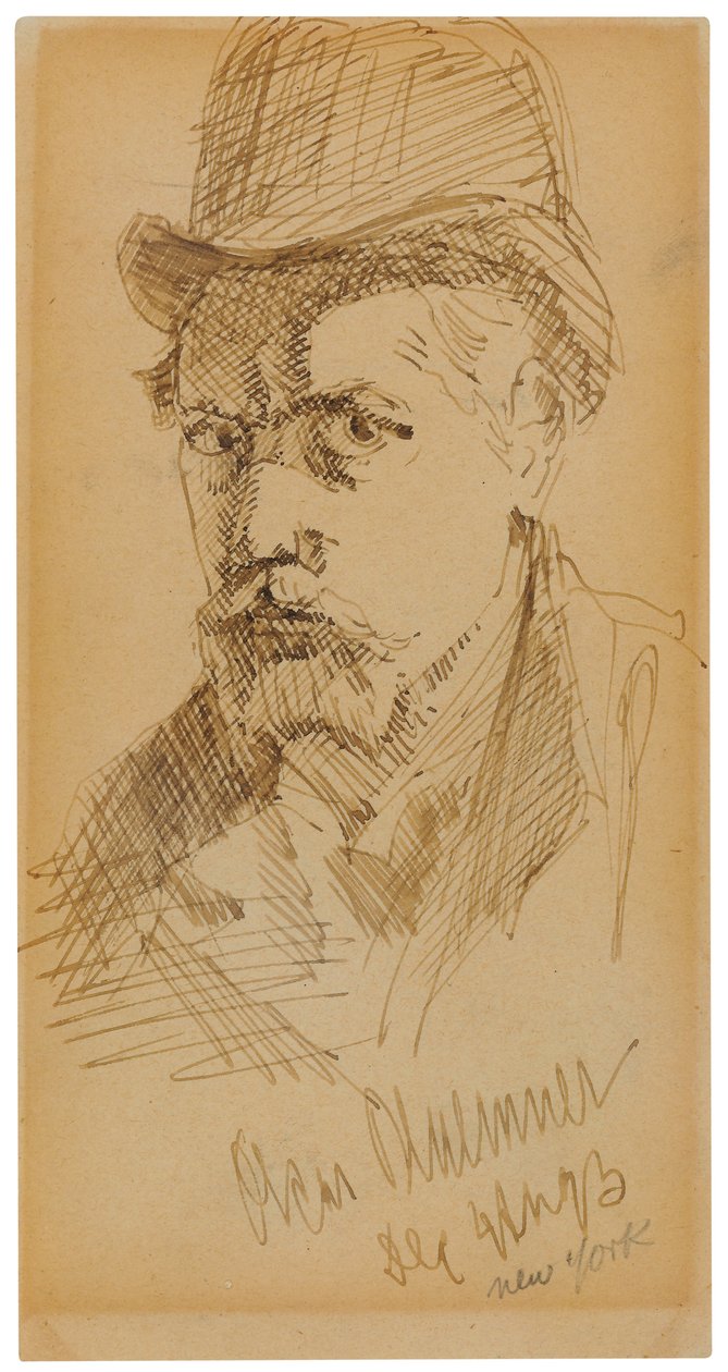 Autorretrato de Oscar Florianus Bluemner