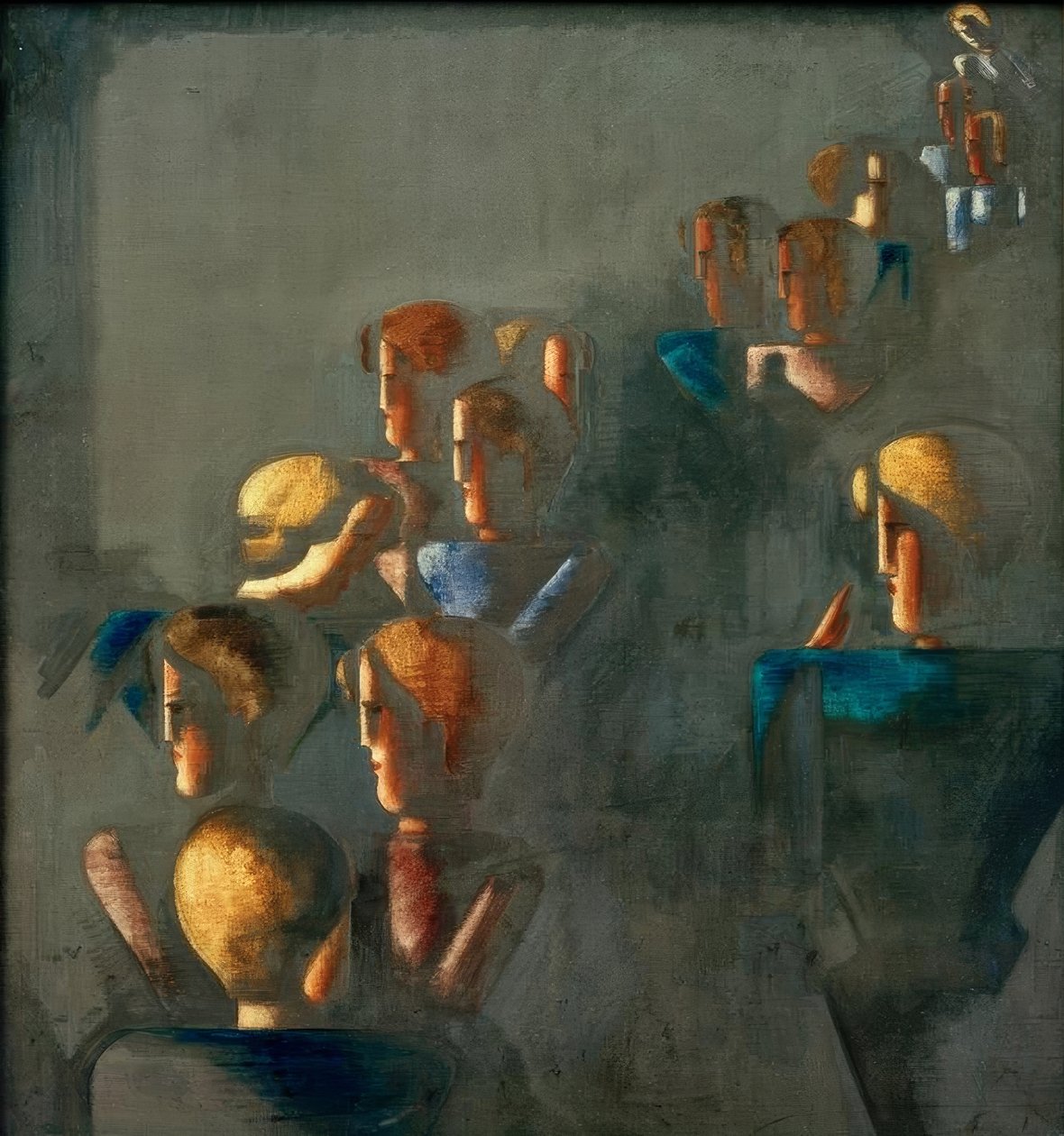 Cuadro azul de Oskar Schlemmer