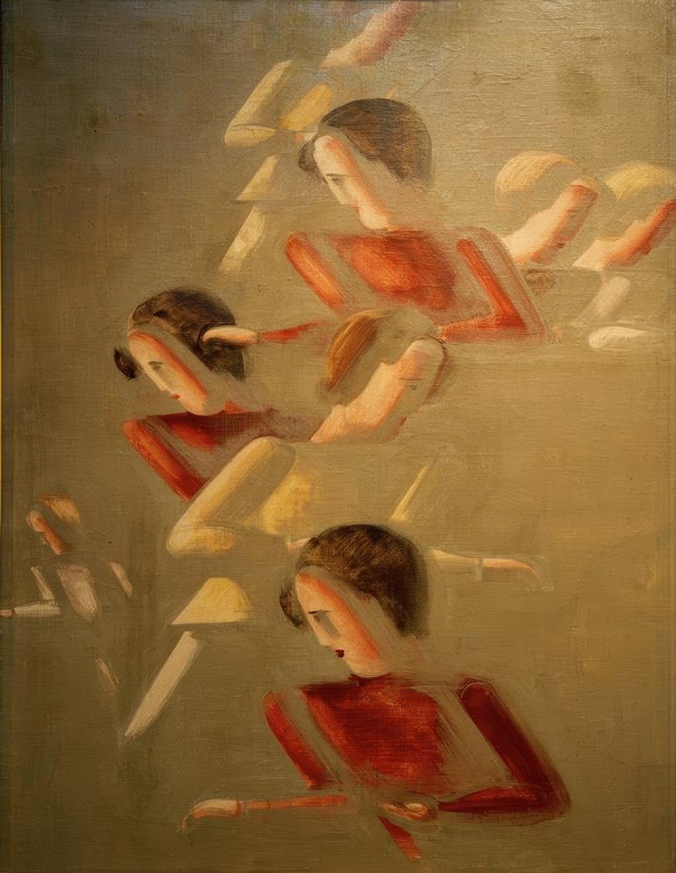 Rojo en oposición de Oskar Schlemmer