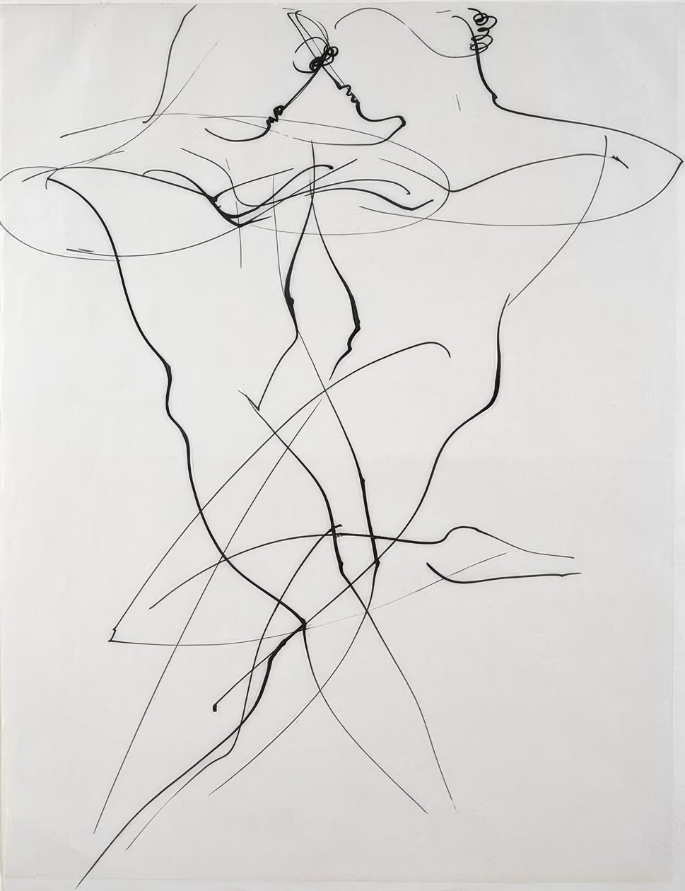 Dos balanceándose en movimiento contrario de Oskar Schlemmer