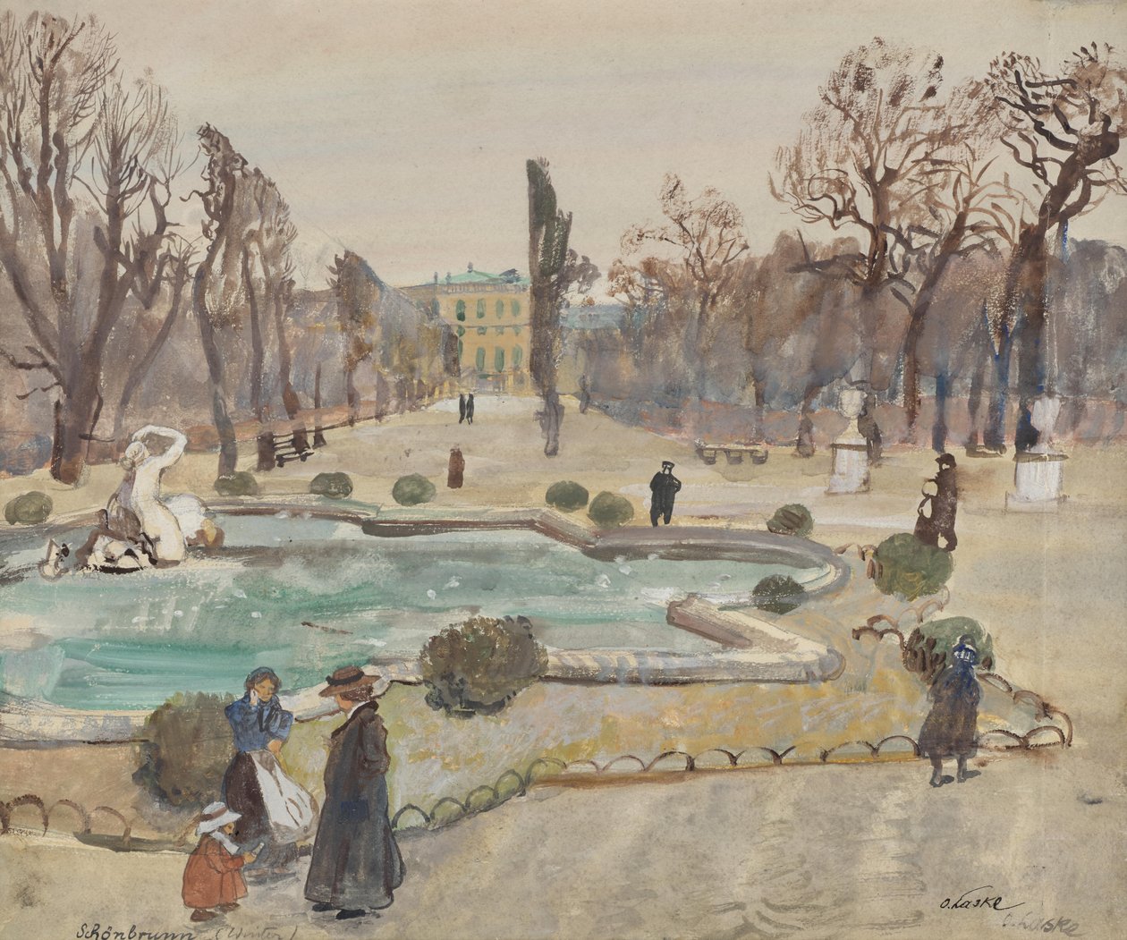 Schönbrunn (invierno) de Oskar Laske