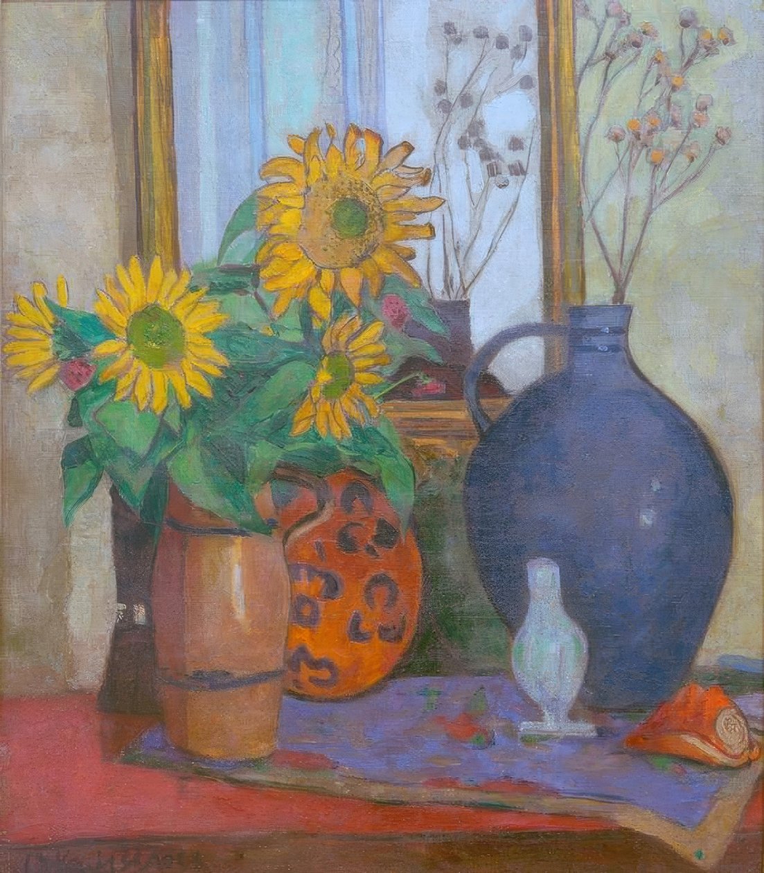 Girasol con cuenco de Matisse de Oskar Moll