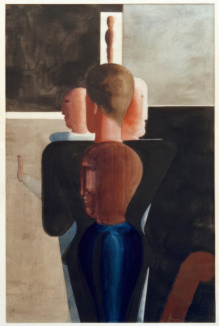Grupo concéntrico en el espacio de Oskar Schlemmer