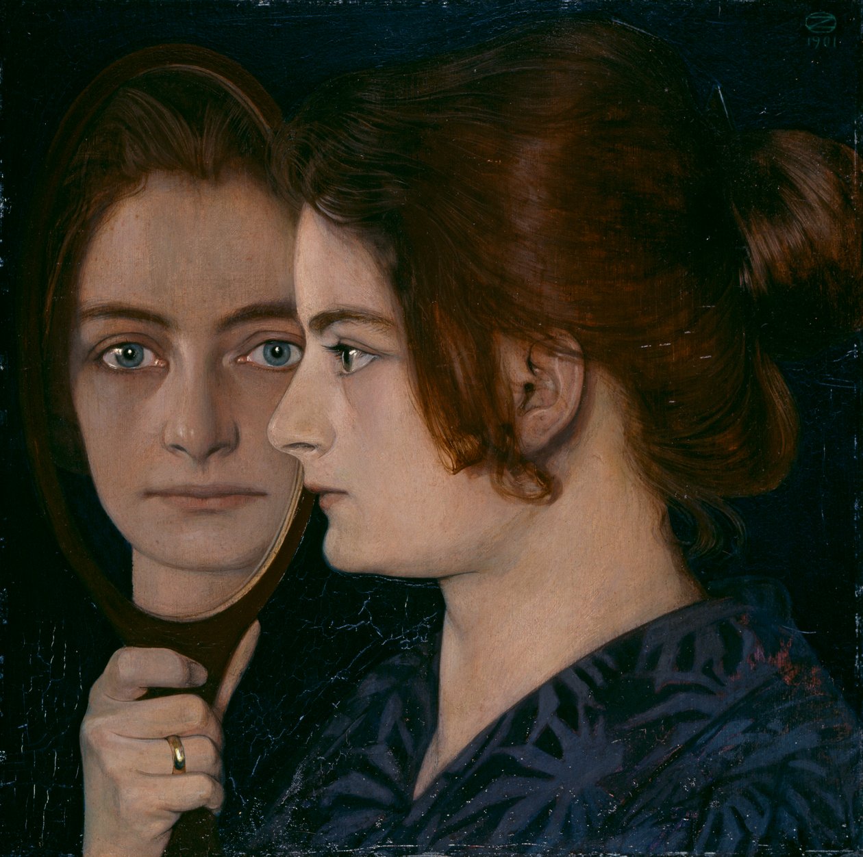 Retrato de la esposa del artista de Oskar Zwintscher