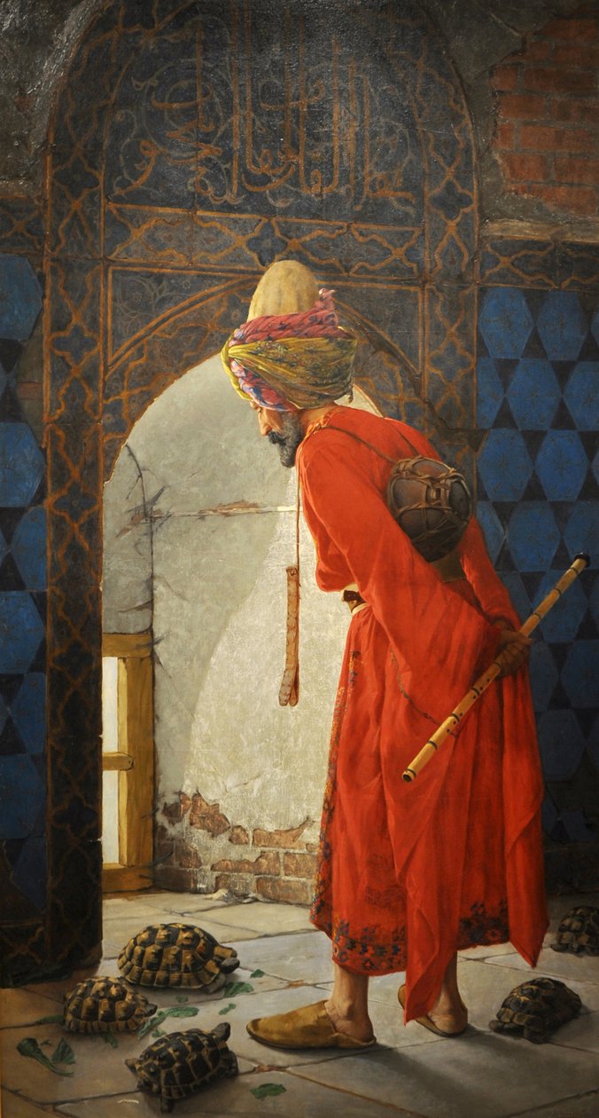 El Entrenador de Tortugas, 1906 de Osman Hamdi Bey