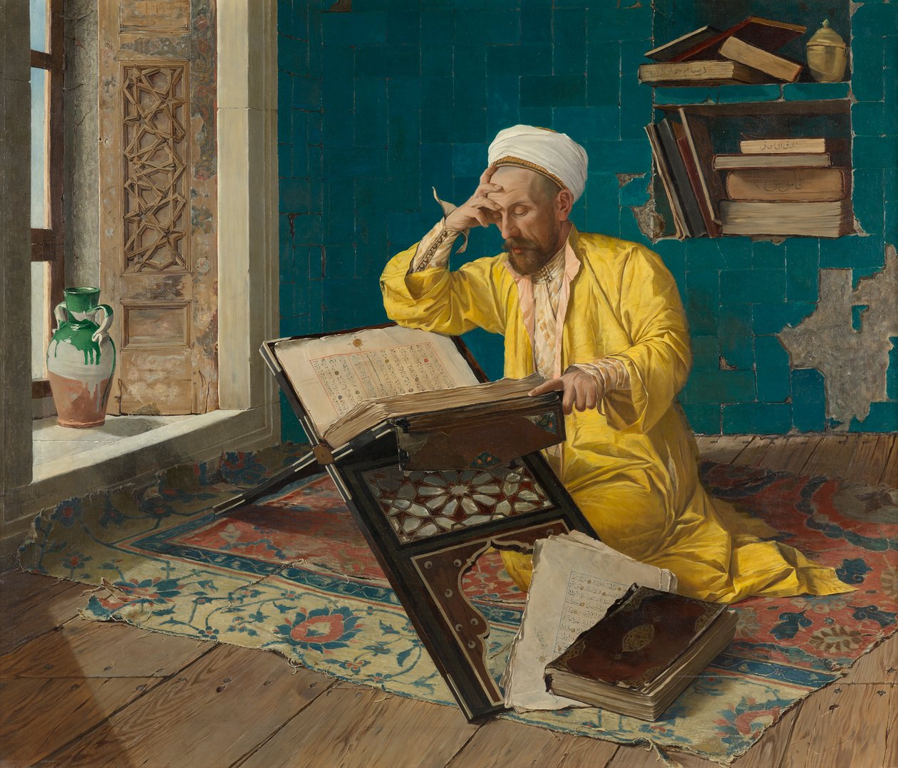 Meditando en el Corán de Osman Hamdi Bey