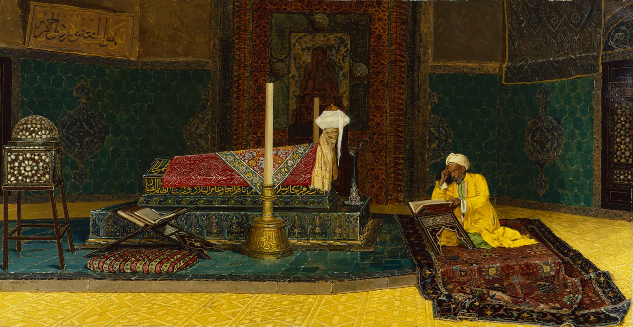En la tumba de Mahoma de Osman Pacha Zadeh Hamdy Bey