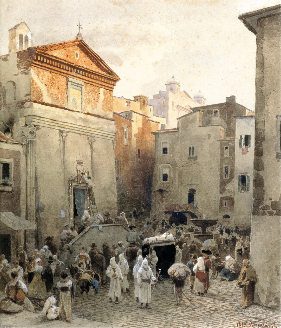 Funeral en Palestrina de Oswald Achenbach