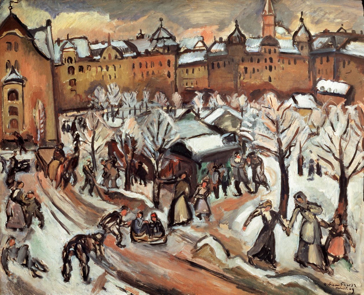 Nieve en Múnich, 1909 de Othon Friesz