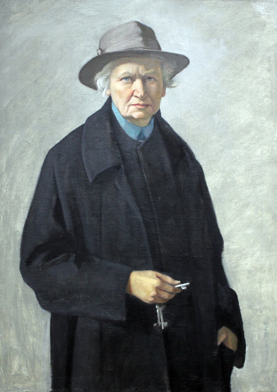 Autorretrato con llaves de Ottilie Roederstein