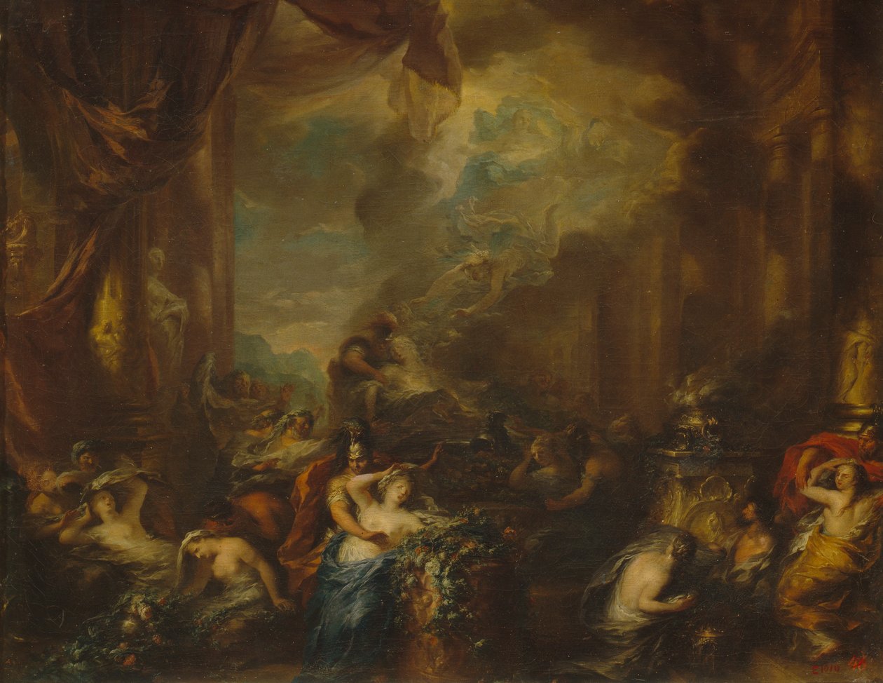 Dido quemándose en la hoguera de Ottmar Elliger