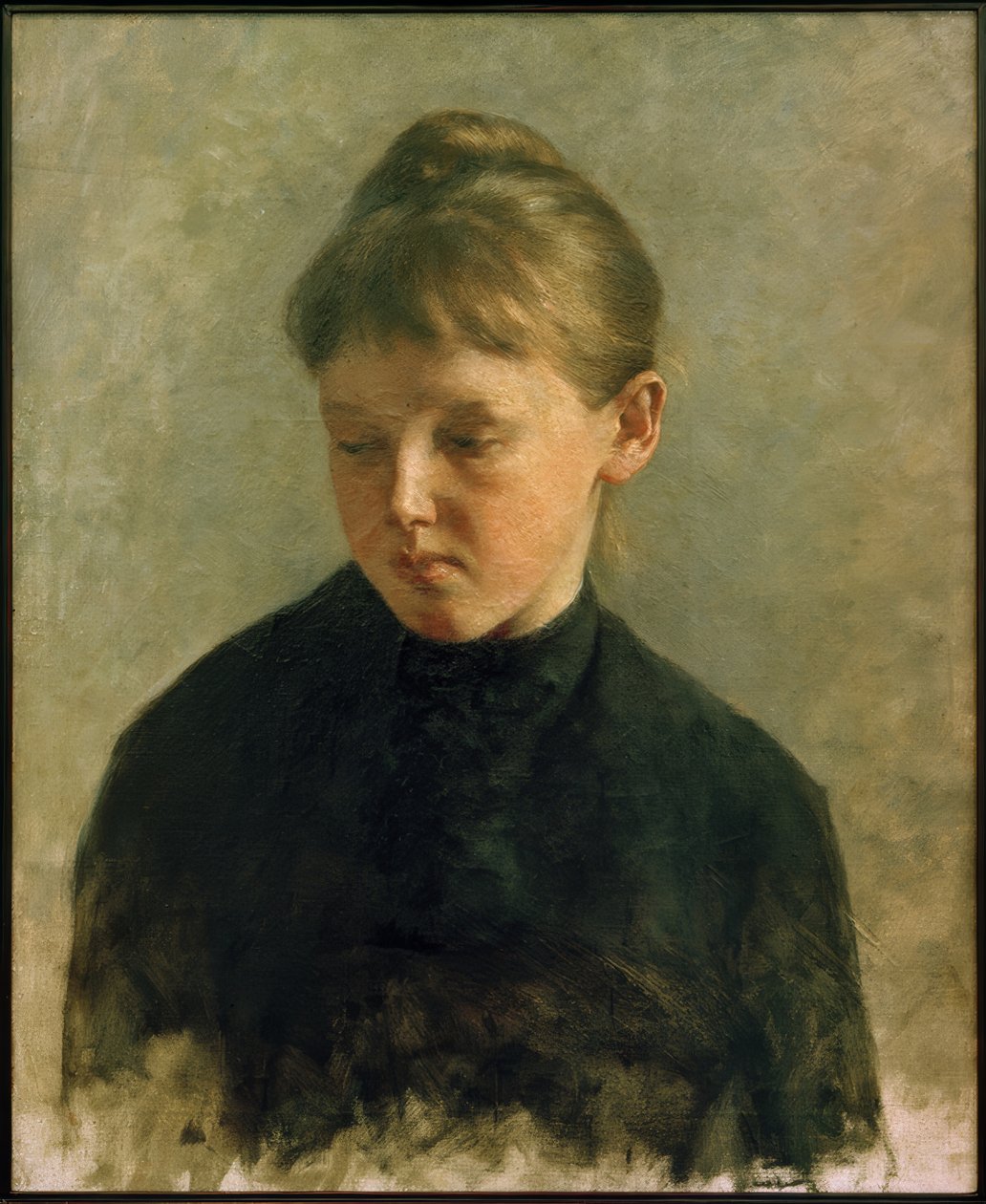 Estudio de una niña de Otto Ubbelohde