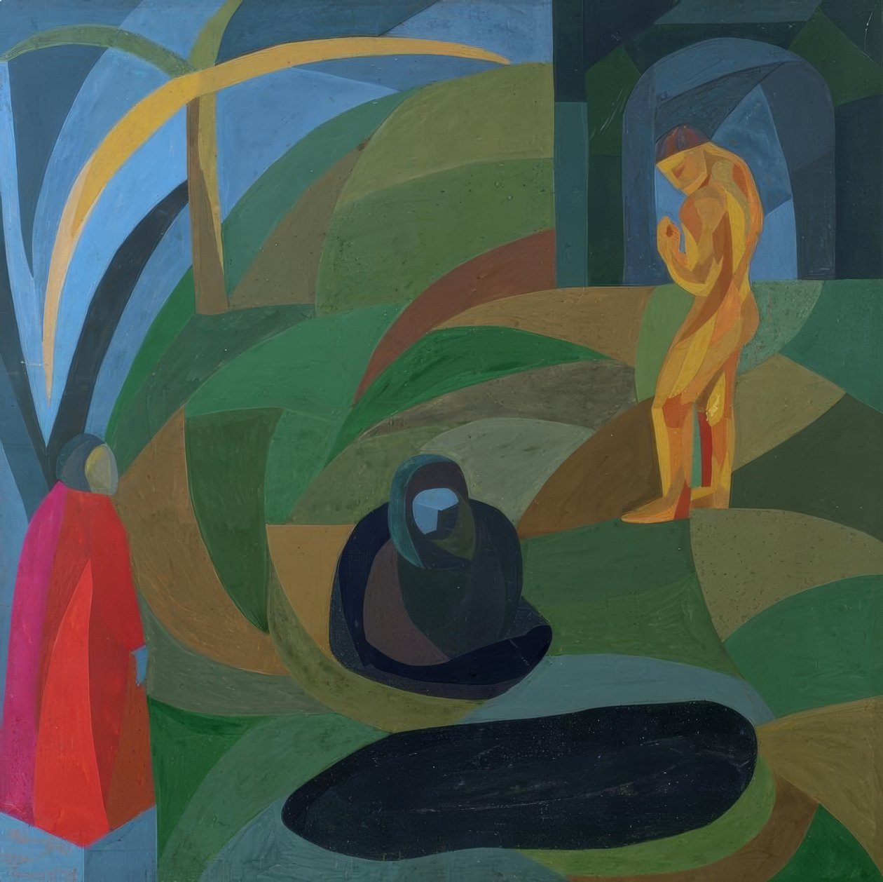 Composición con tres figuras de Otto Freundlich