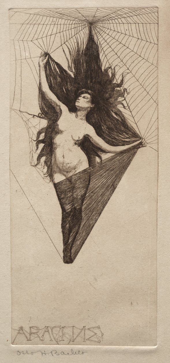 Arachne, siglo XIX de Otto H. Bacher
